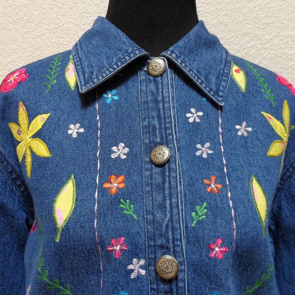 VINTAGE EMBROIDERED DENIM JACKET MP - Picture 4 of 6